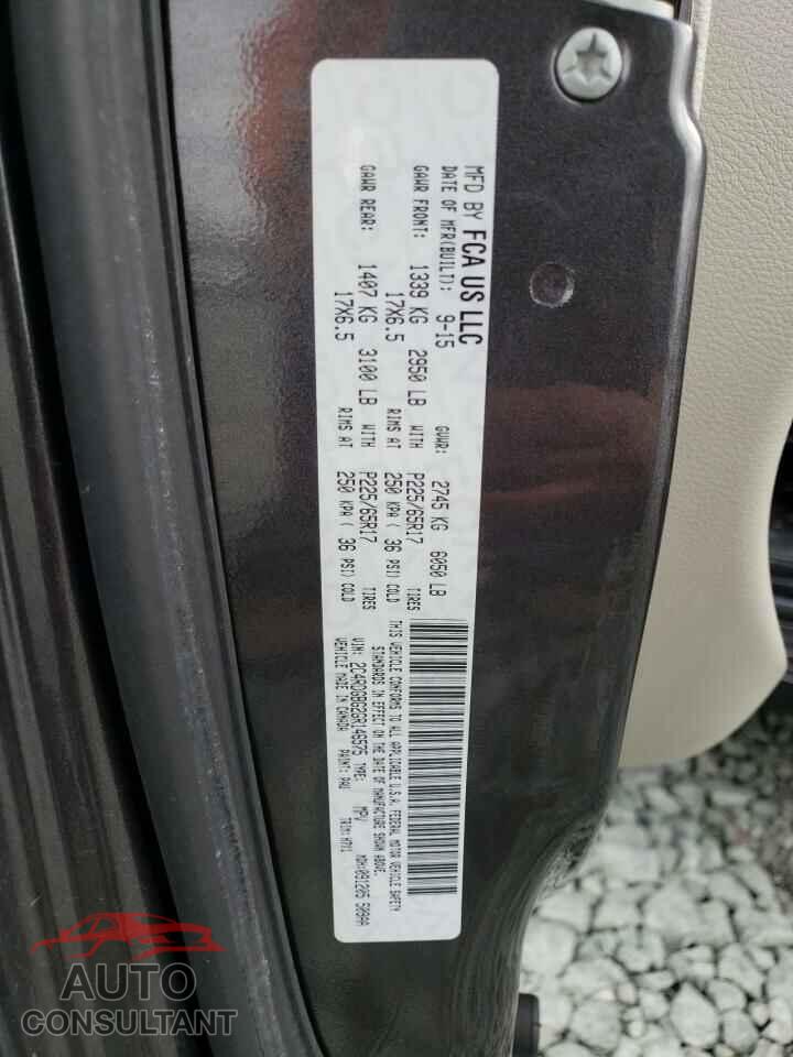 DODGE CARAVAN 2016 - 2C4RDGBG2GR146575
