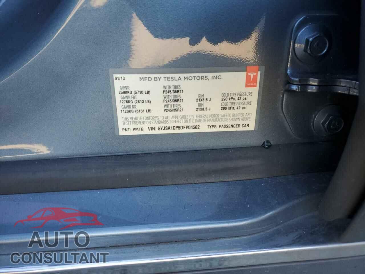TESLA MODEL S 2013 - 5YJSA1CP5DFP04562