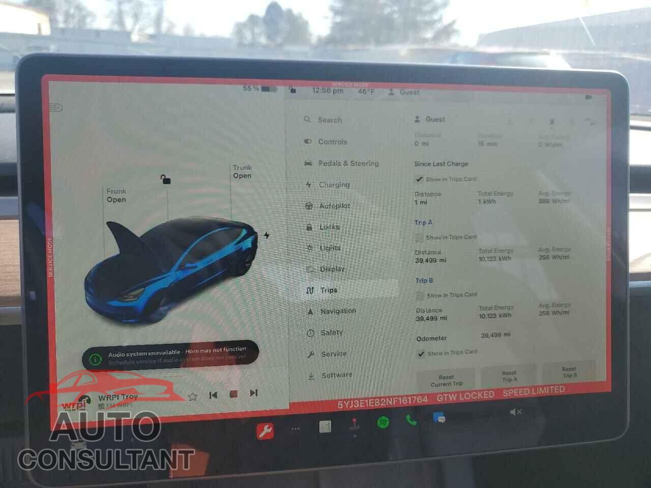 TESLA MODEL 3 2022 - 5YJ3E1EB2NF161764