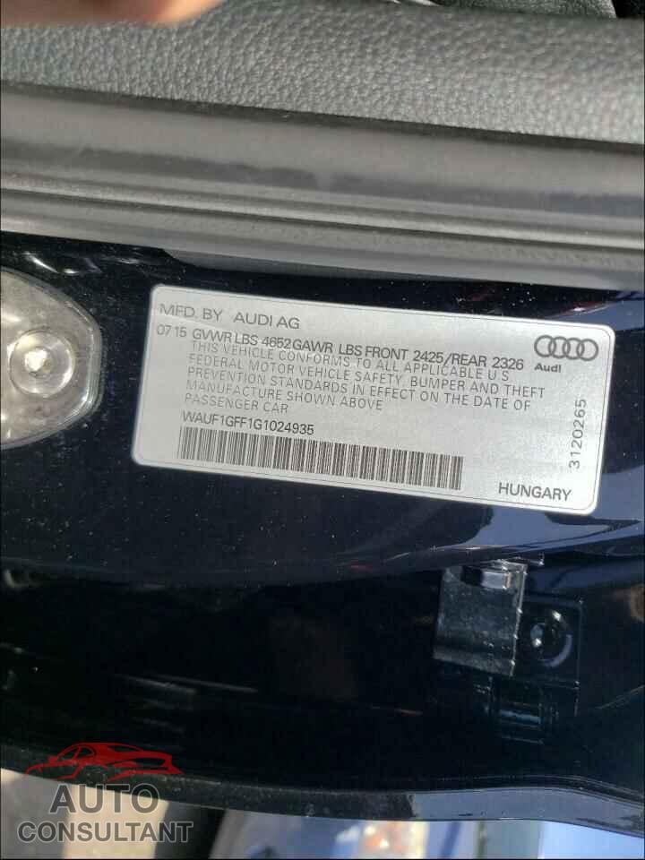 AUDI S3 2016 - WAUF1GFF1G1024935