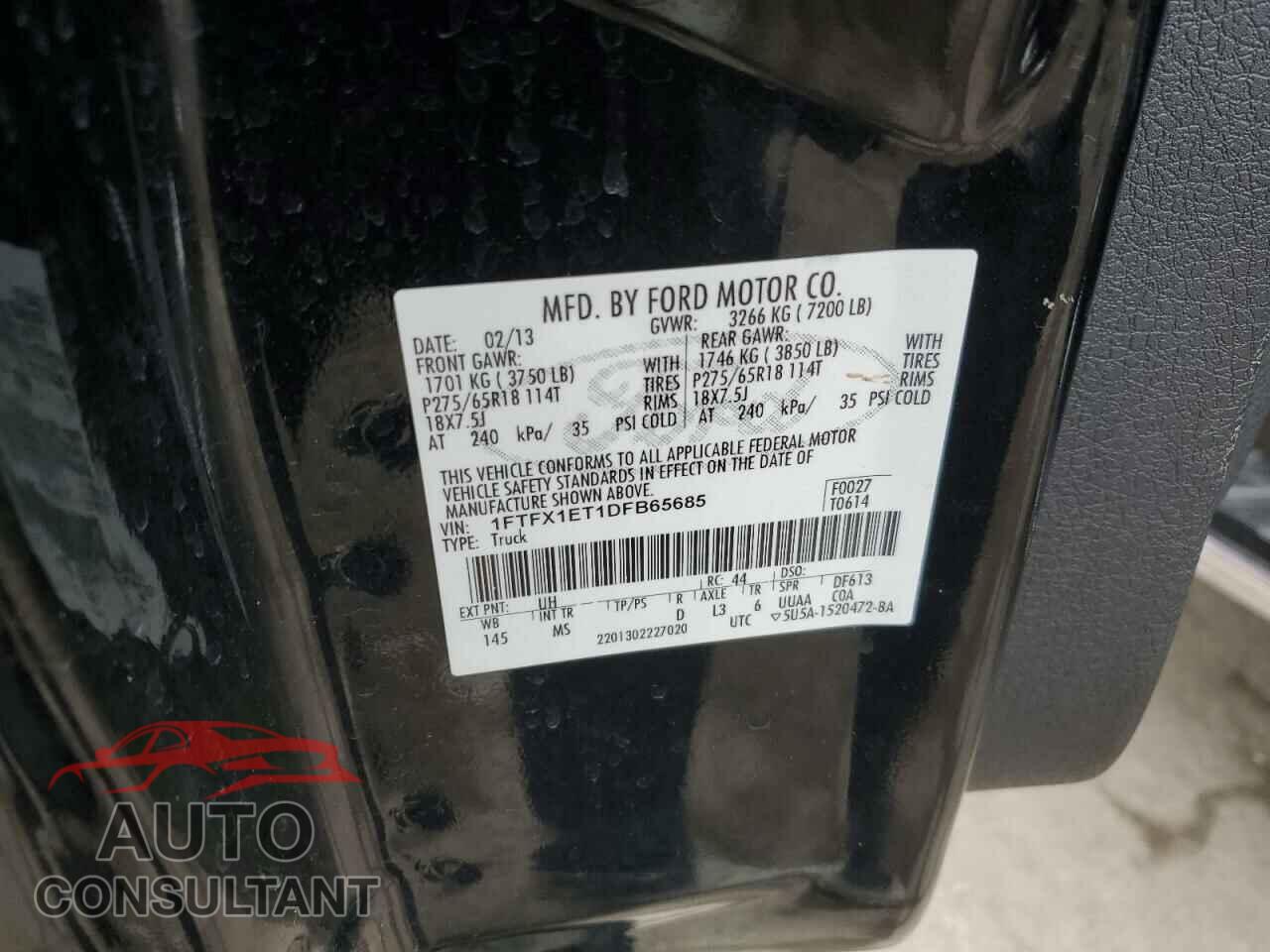 FORD F-150 2013 - 1FTFX1ET1DFB65685