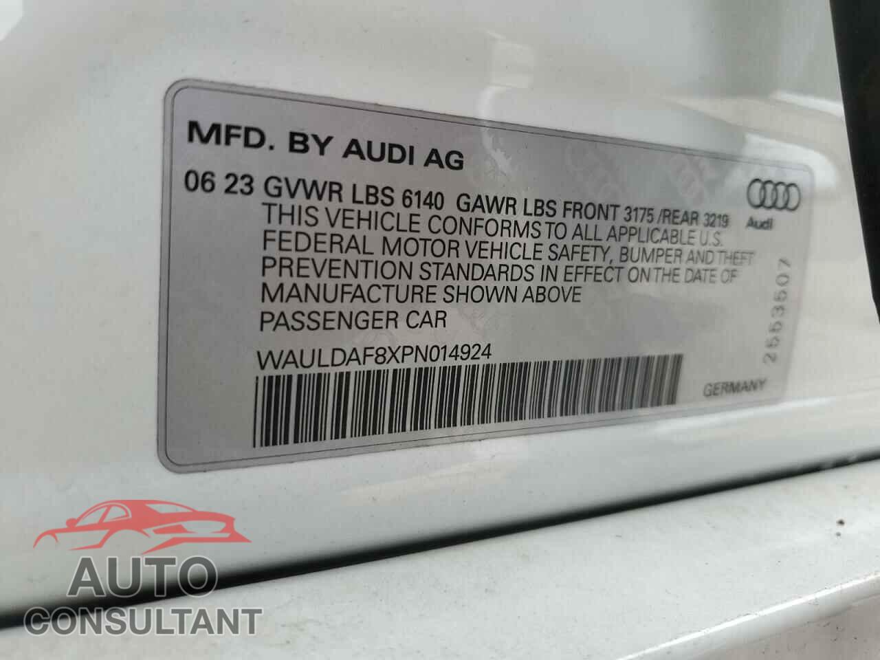 AUDI A8 2023 - WAULDAF8XPN014924