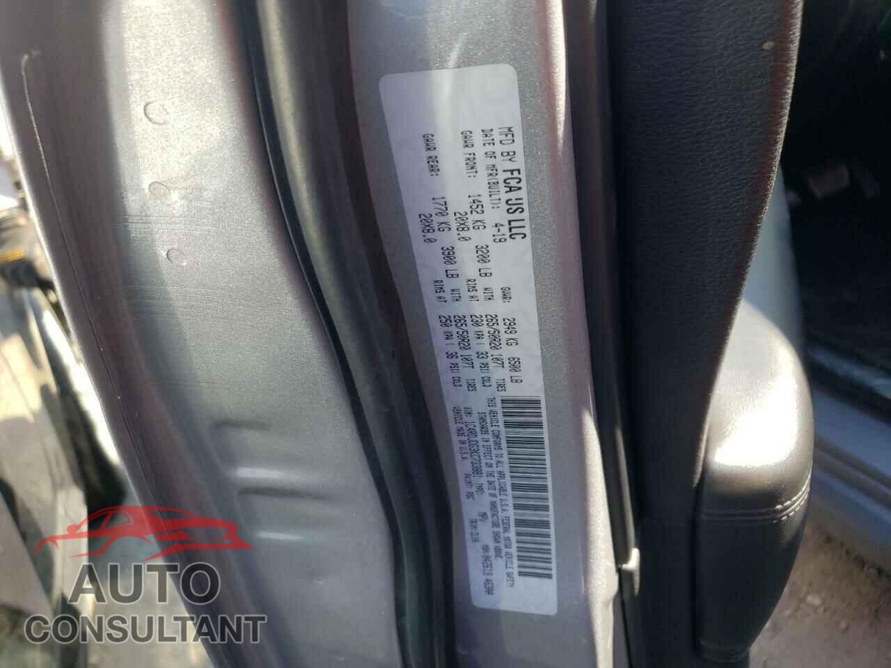 DODGE DURANGO 2019 - 1C4RDJDG3KC733881