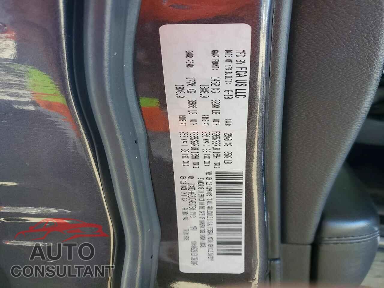 DODGE DURANGO 2018 - 1C4RDHAG2JC451730