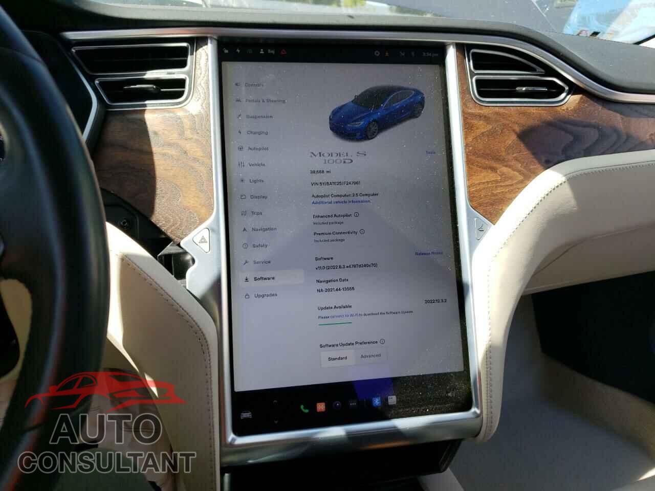 TESLA MODEL S 2018 - 5YJSA1E25JF247961