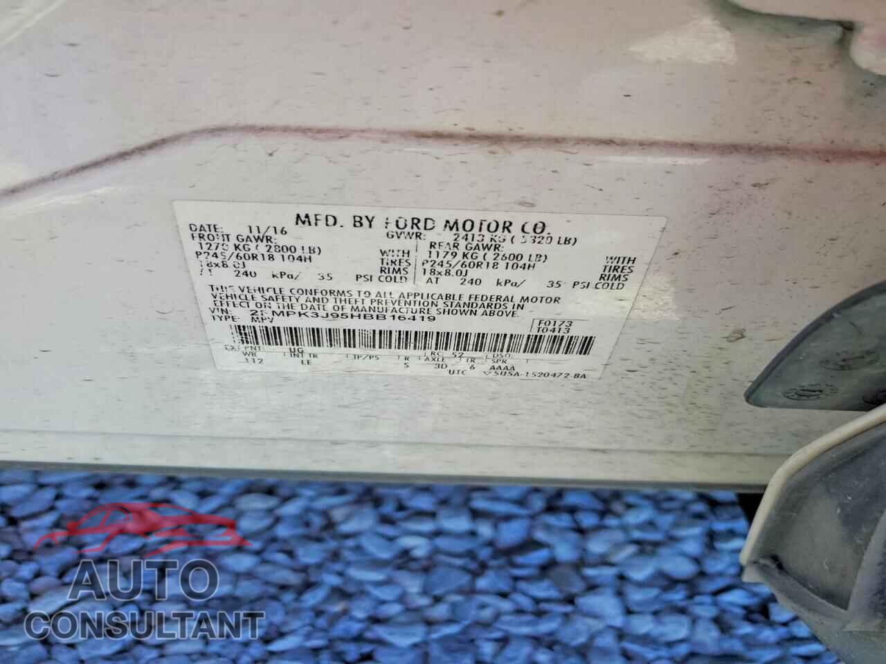 FORD EDGE 2017 - 2FMPK3J95HBB16419