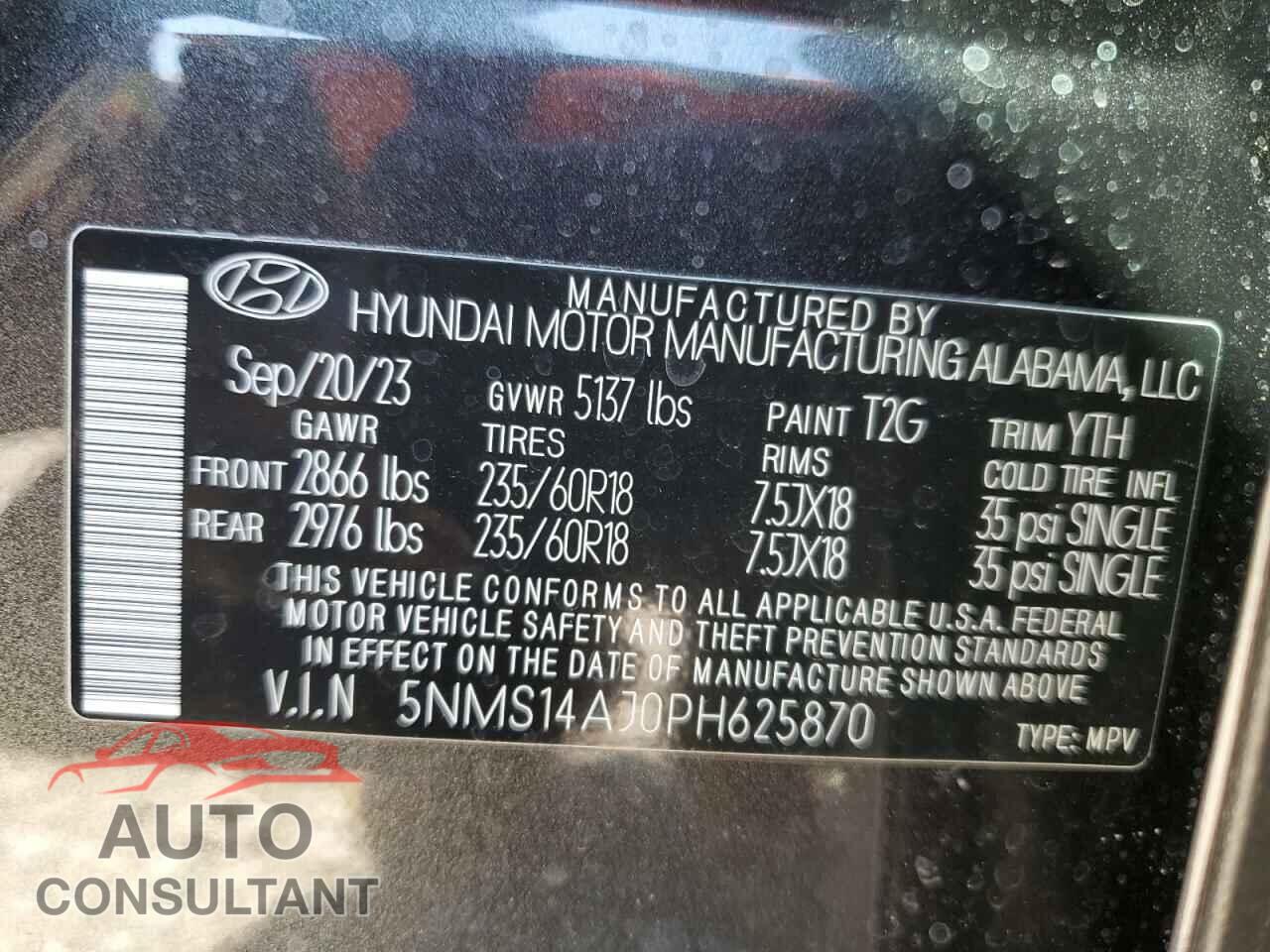 HYUNDAI SANTA FE 2023 - 5NMS14AJ0PH625870