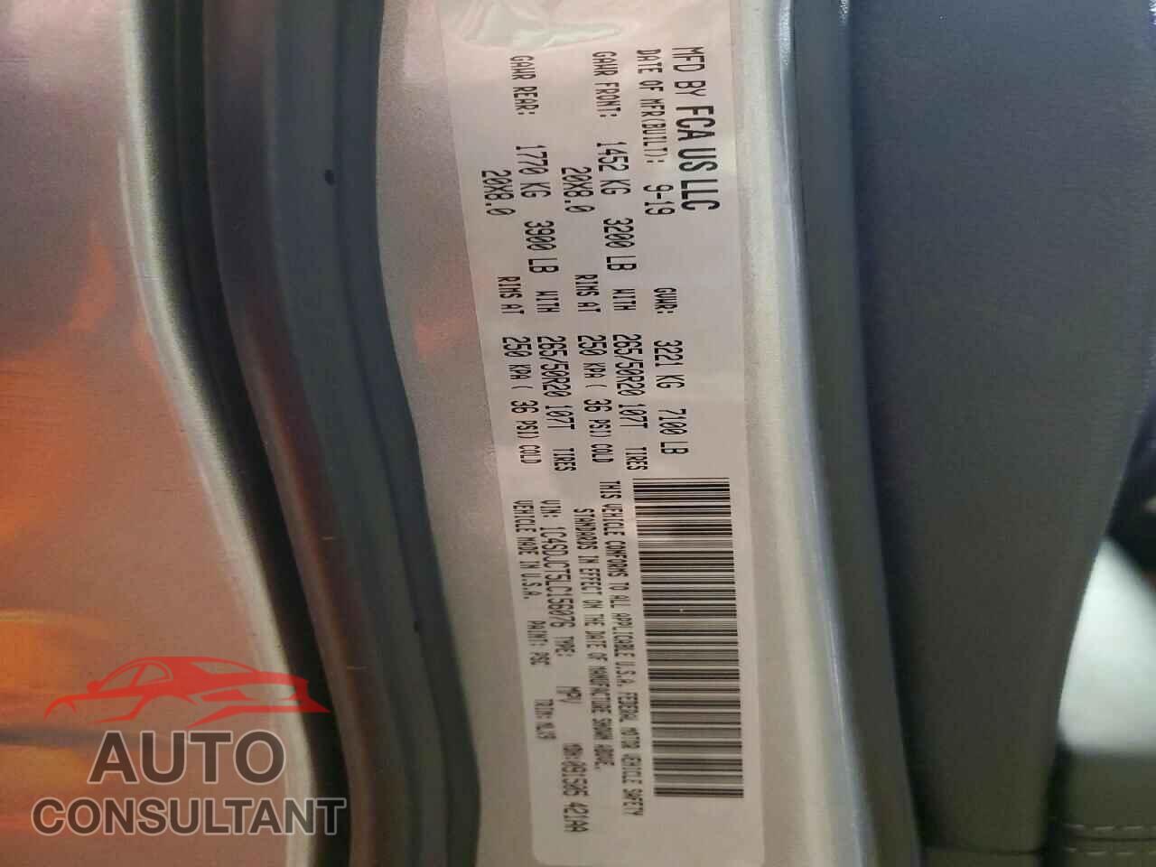DODGE DURANGO 2020 - 1C4SDJCT5LC156076