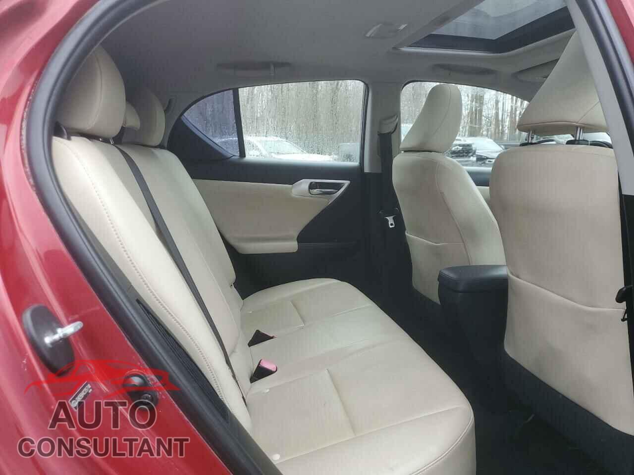 LEXUS CT 200 2012 - JTHKD5BH4C2057144