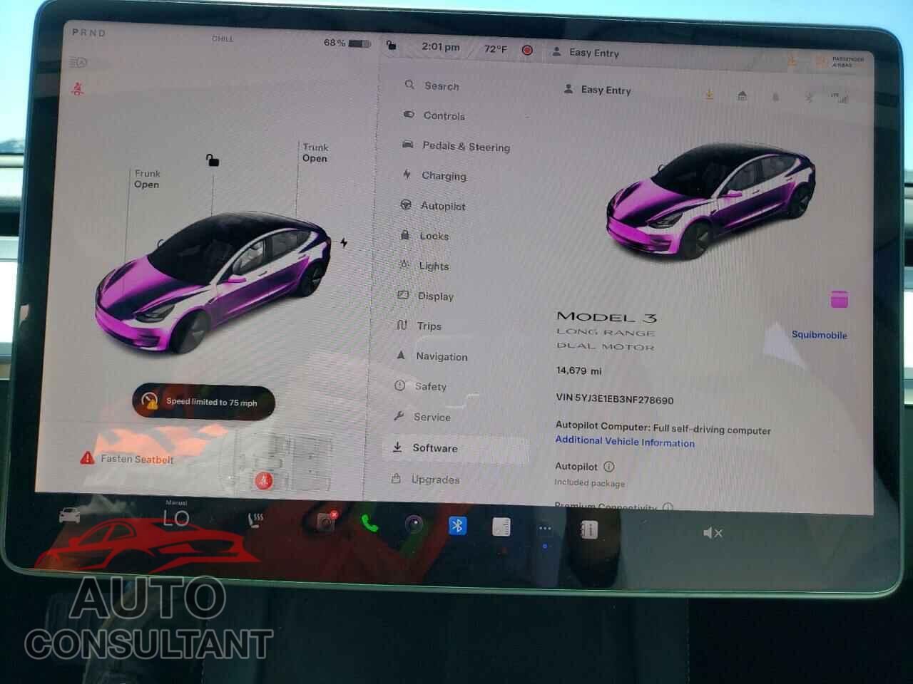 TESLA MODEL 3 2022 - 5YJ3E1EB3NF278690