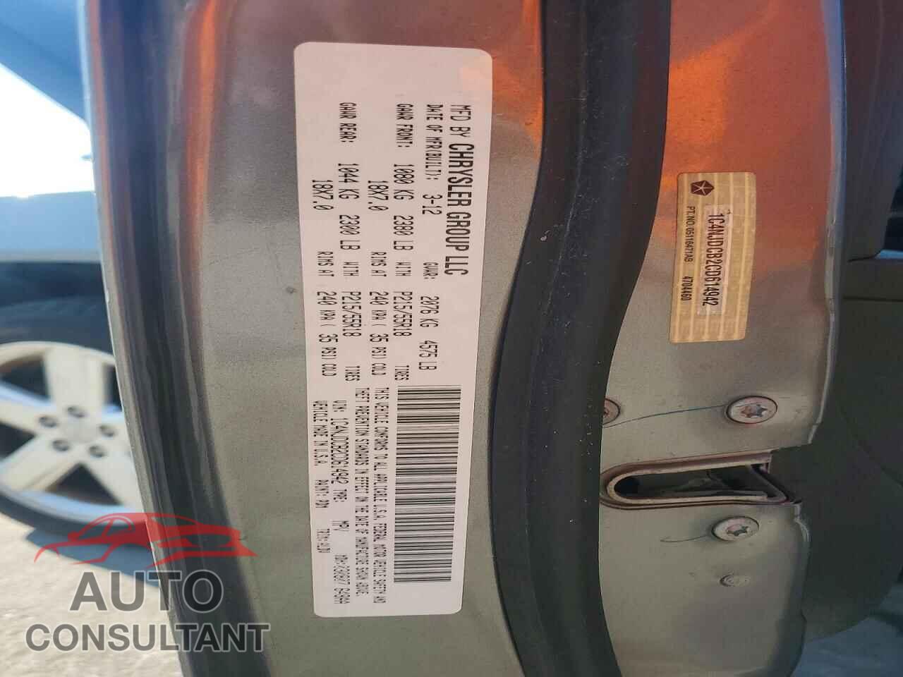 JEEP COMPASS 2012 - 1C4NJDCB2CD614942