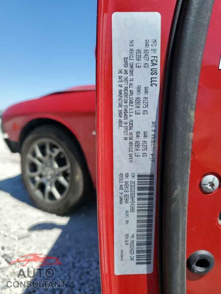 DODGE CHALLENGER 2017 - 2C3CDZGG9HH543089