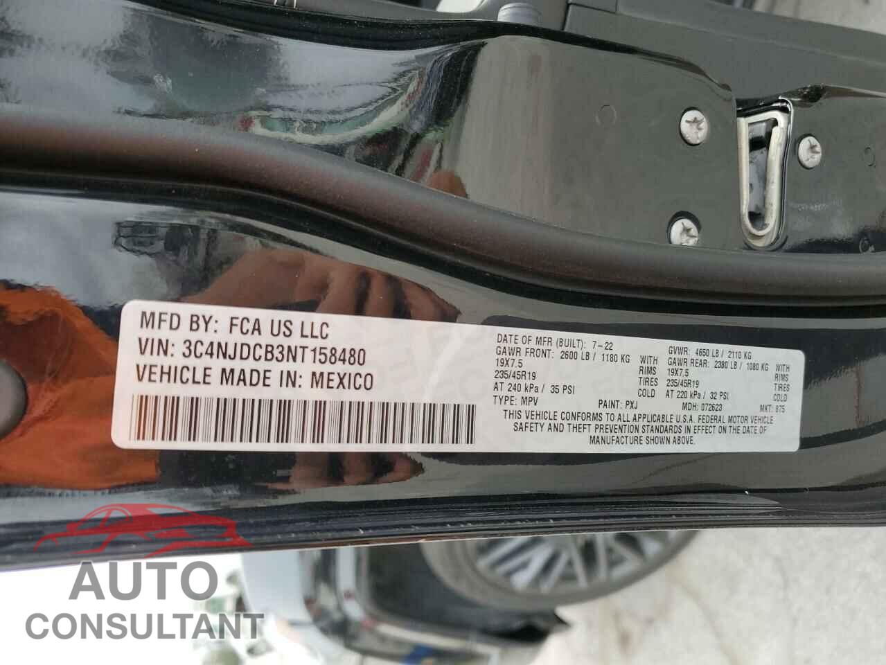 JEEP COMPASS 2022 - 3C4NJDCB3NT158480