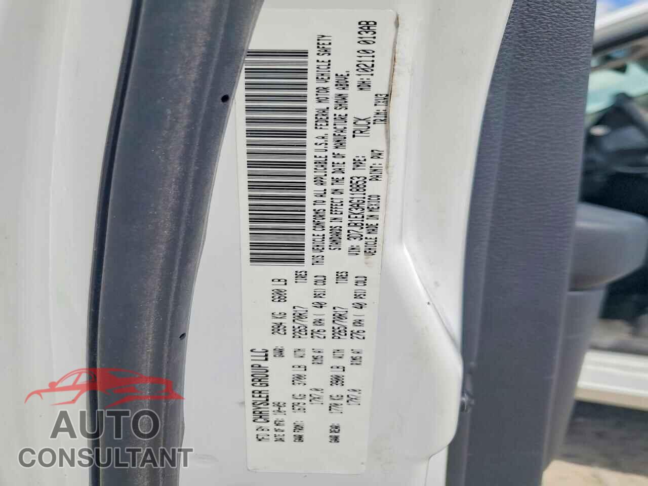 DODGE RAM 1500 2010 - 3D7JB1EK3AG118853