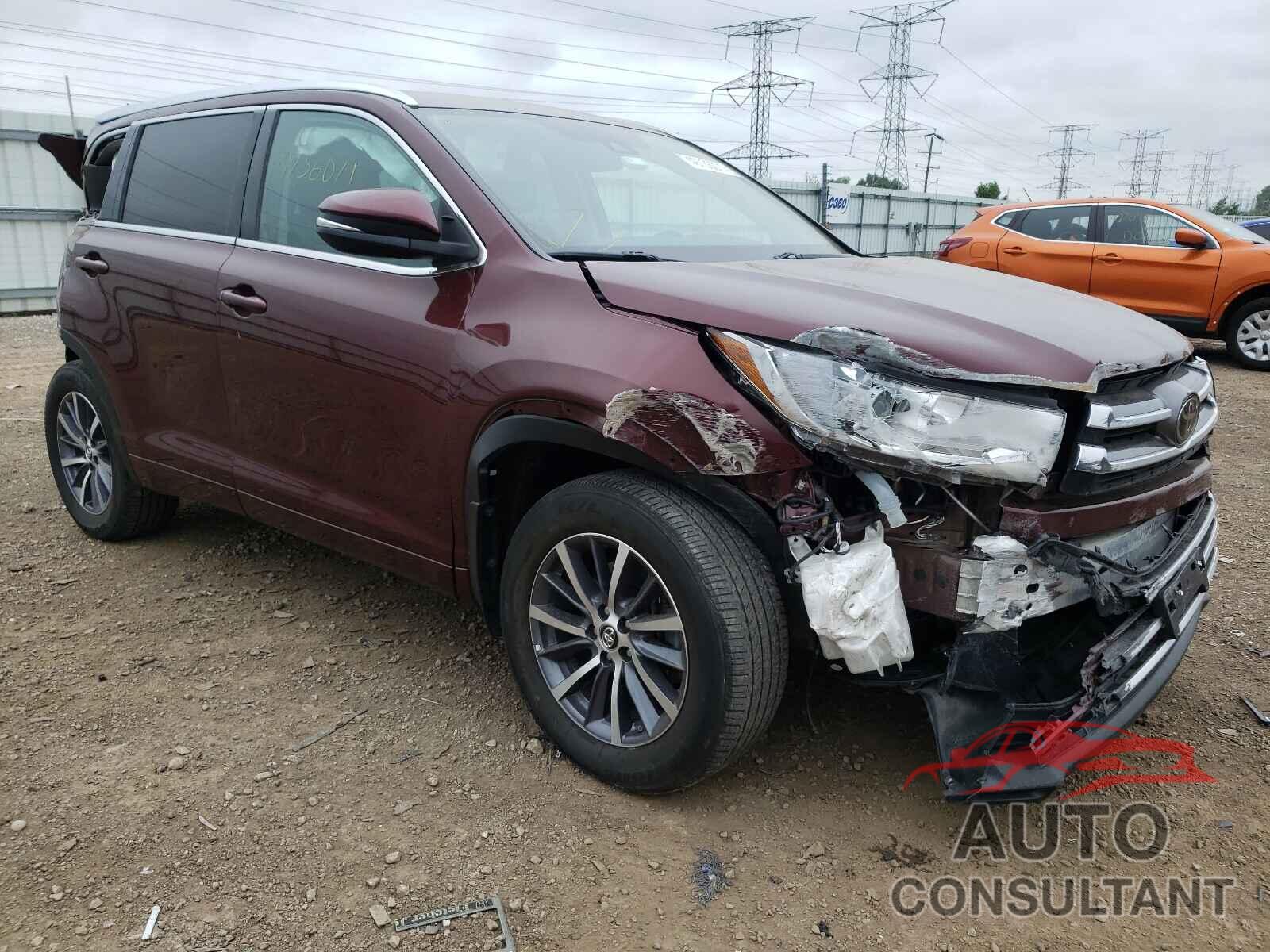 TOYOTA HIGHLANDER 2018 - 5TDJZRFH6JS496786
