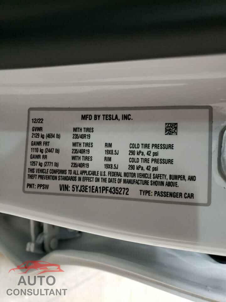 TESLA MODEL 3 2023 - 5YJ3E1EA1PF435272