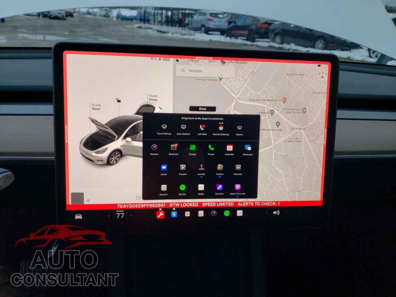 TESLA MODEL Y 2023 - 7SAYGDEE9PF662961
