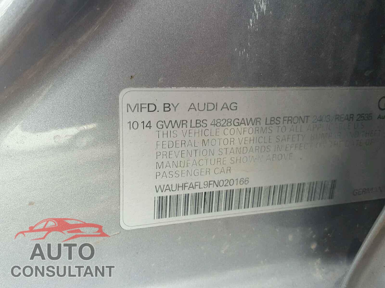 AUDI A4 2015 - WAUHFAFL9FN020166