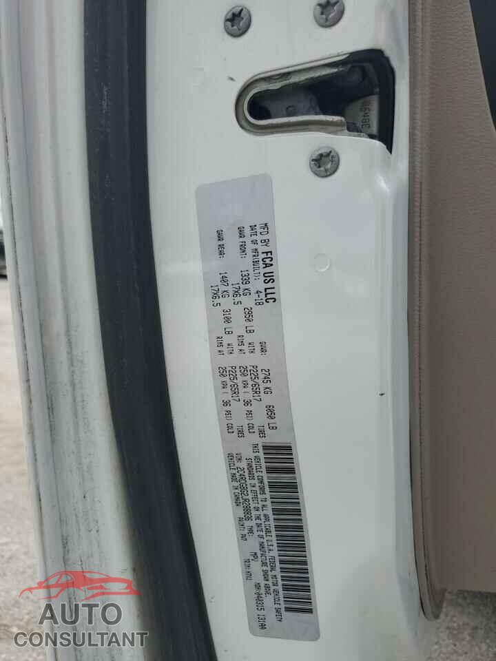 DODGE CARAVAN 2018 - 2C4RDGBG2JR288836