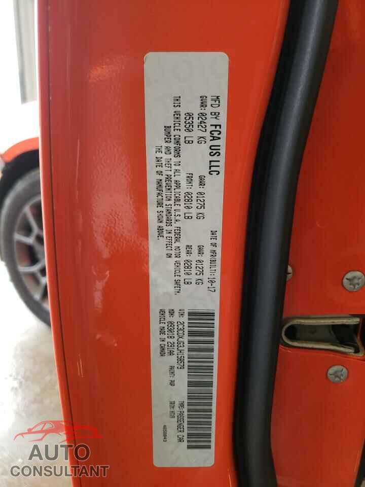 DODGE CHARGER 2018 - 2C3CDXJG3JH158579