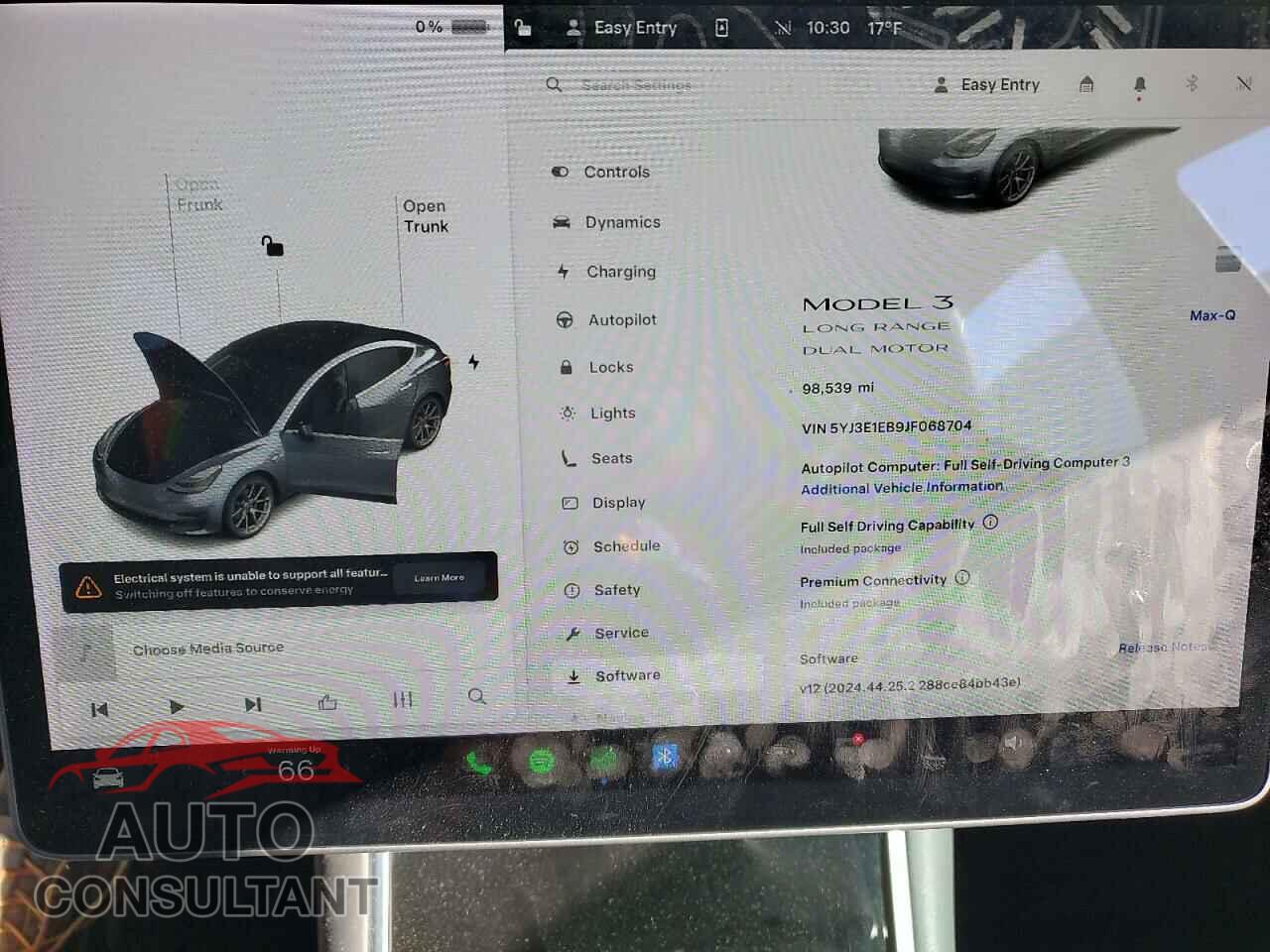 TESLA MODEL 3 2018 - 5YJ3E1EB9JF068704