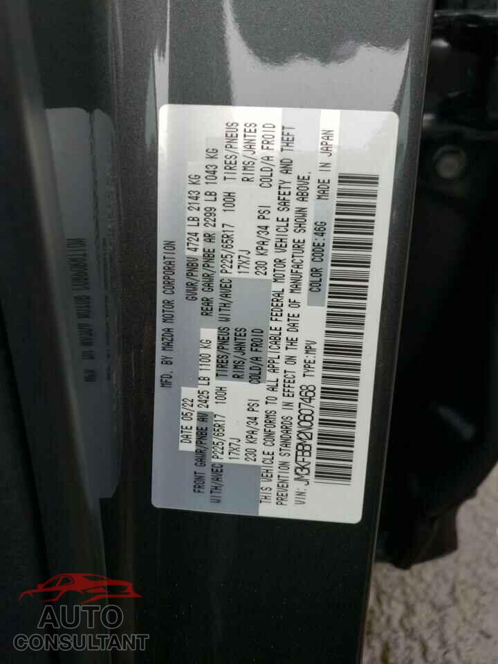 MAZDA CX-5 SELEC 2022 - JM3KFBBM2N0607468