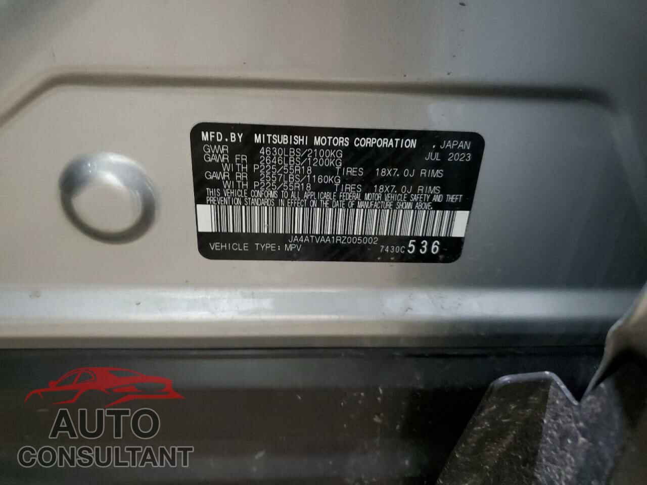 MITSUBISHI ECLIPSE 2024 - JA4ATVAA1RZ005002