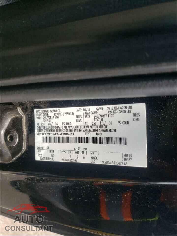 FORD F150 2016 - 1FTMF1CF5GFB08031