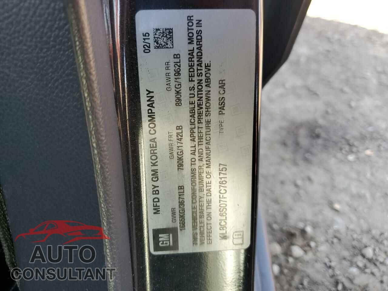 CHEVROLET SPARK 2015 - KL8CL6S07FC761757