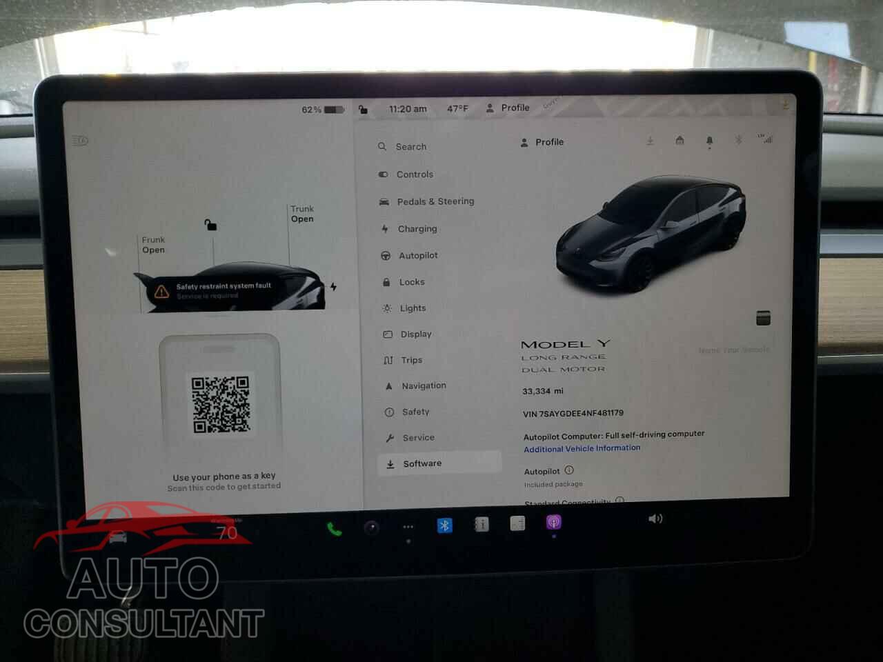 TESLA MODEL Y 2022 - 7SAYGDEE4NF481179