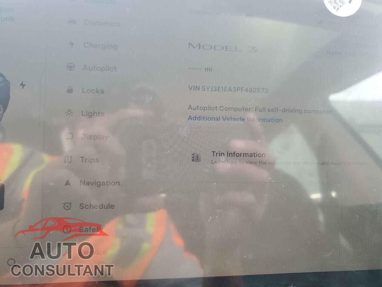 TESLA MODEL 3 2023 - 5YJ3E1EA3PF492573