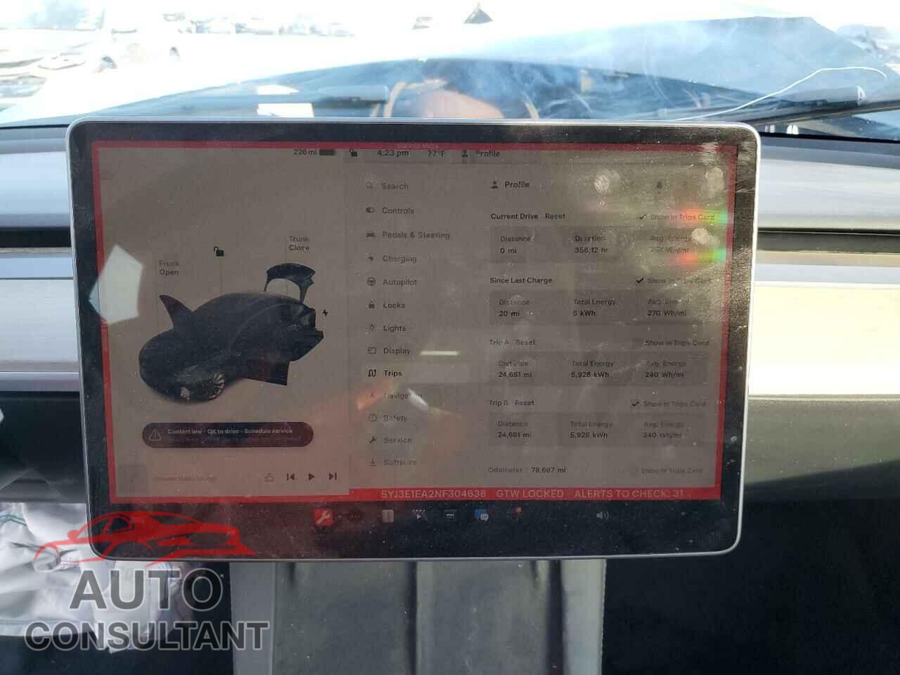 TESLA MODEL 3 2022 - 5YJ3E1EA2NF304638