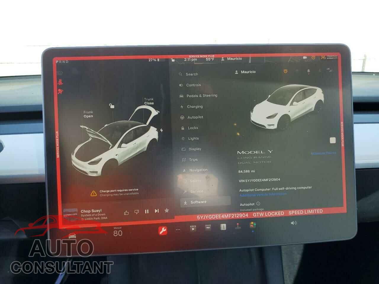 TESLA MODEL Y 2021 - 5YJYGDEE4MF212904
