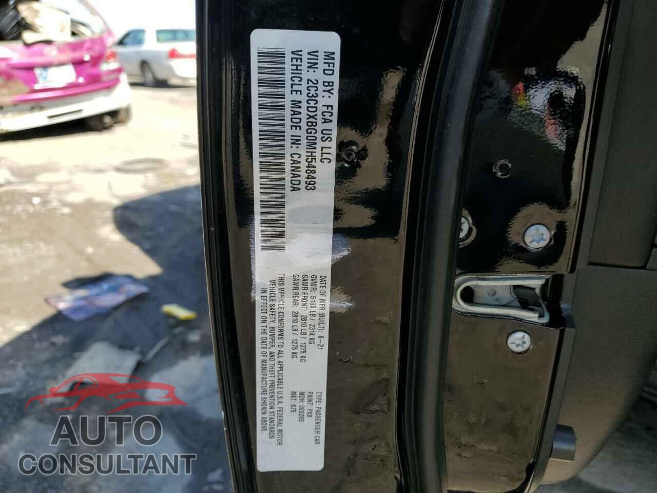 DODGE CHARGER 2021 - 2C3CDXBG0MH548493