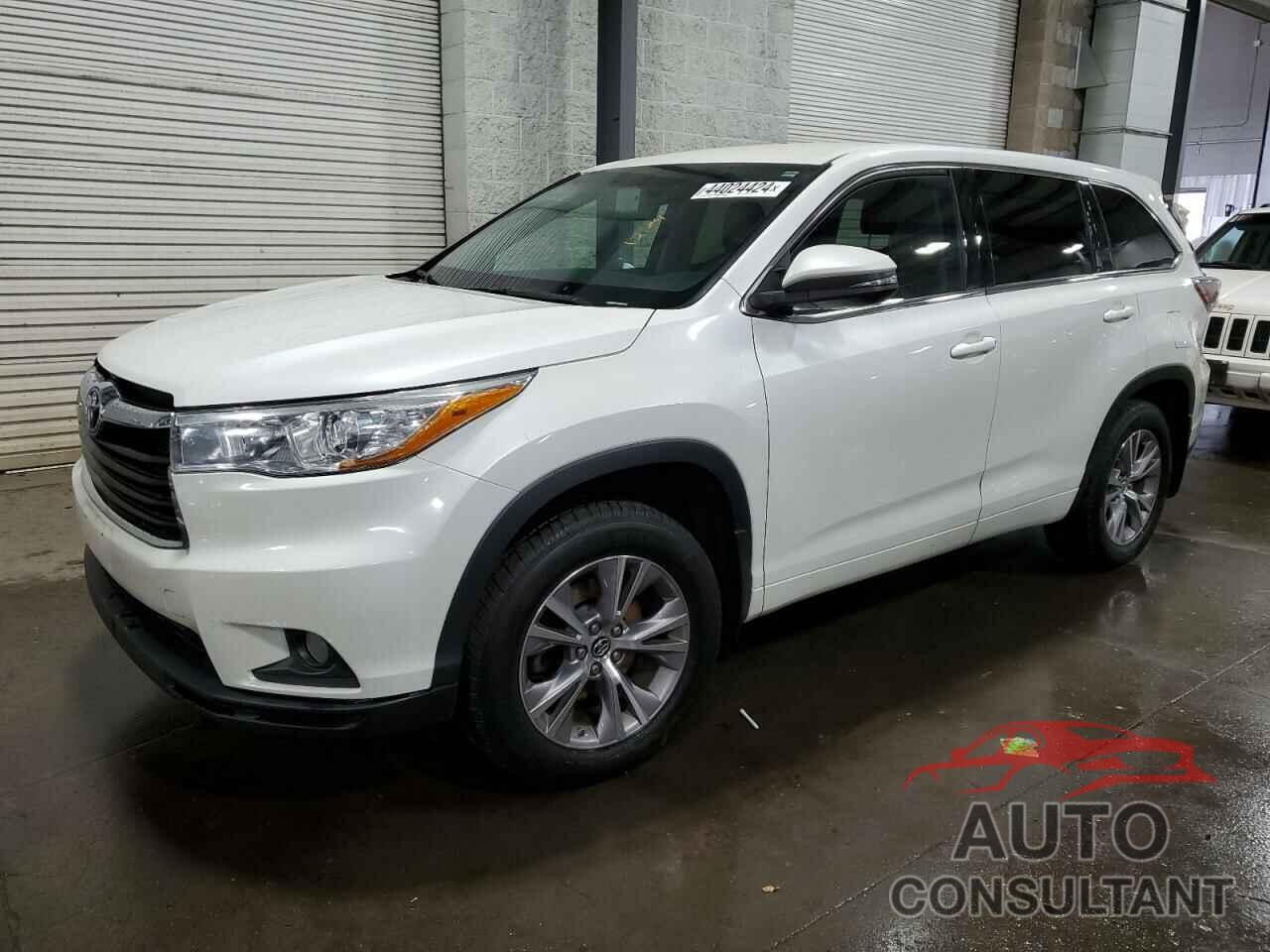 TOYOTA HIGHLANDER 2016 - 5TDBKRFH2GS291709