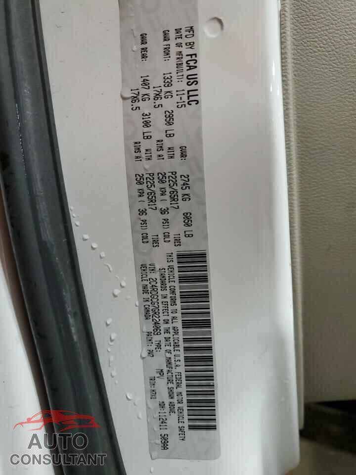 DODGE CARAVAN 2016 - 2C4RDGCG7GR224069