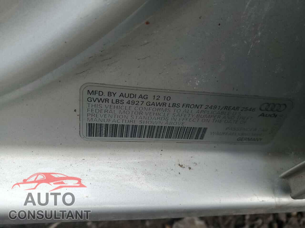 AUDI A4 2011 - WAUFFAFLXBN036667