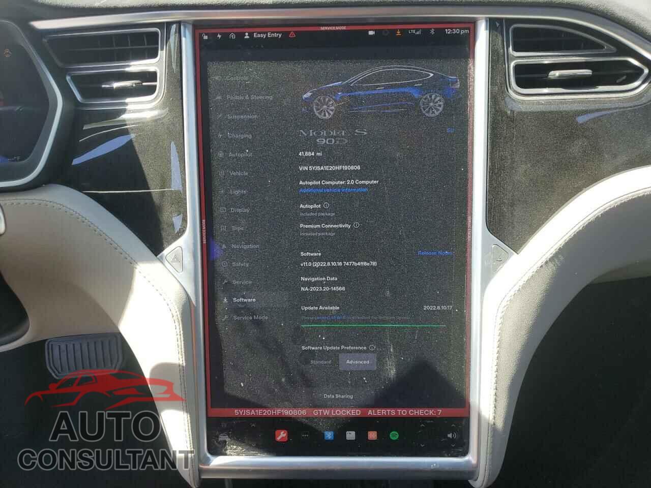 TESLA MODEL S 2017 - 5YJSA1E20HF190806