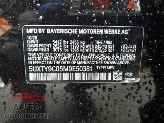 BMW X3 2021 - 5UXTY9C05M9E50381
