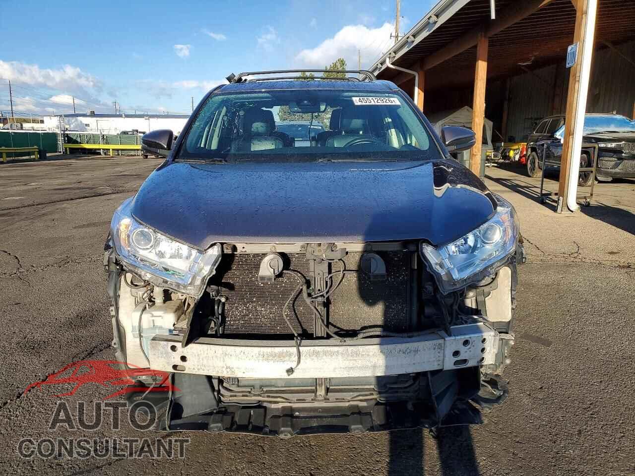 TOYOTA HIGHLANDER 2017 - 5TDJZRFH7HS406488