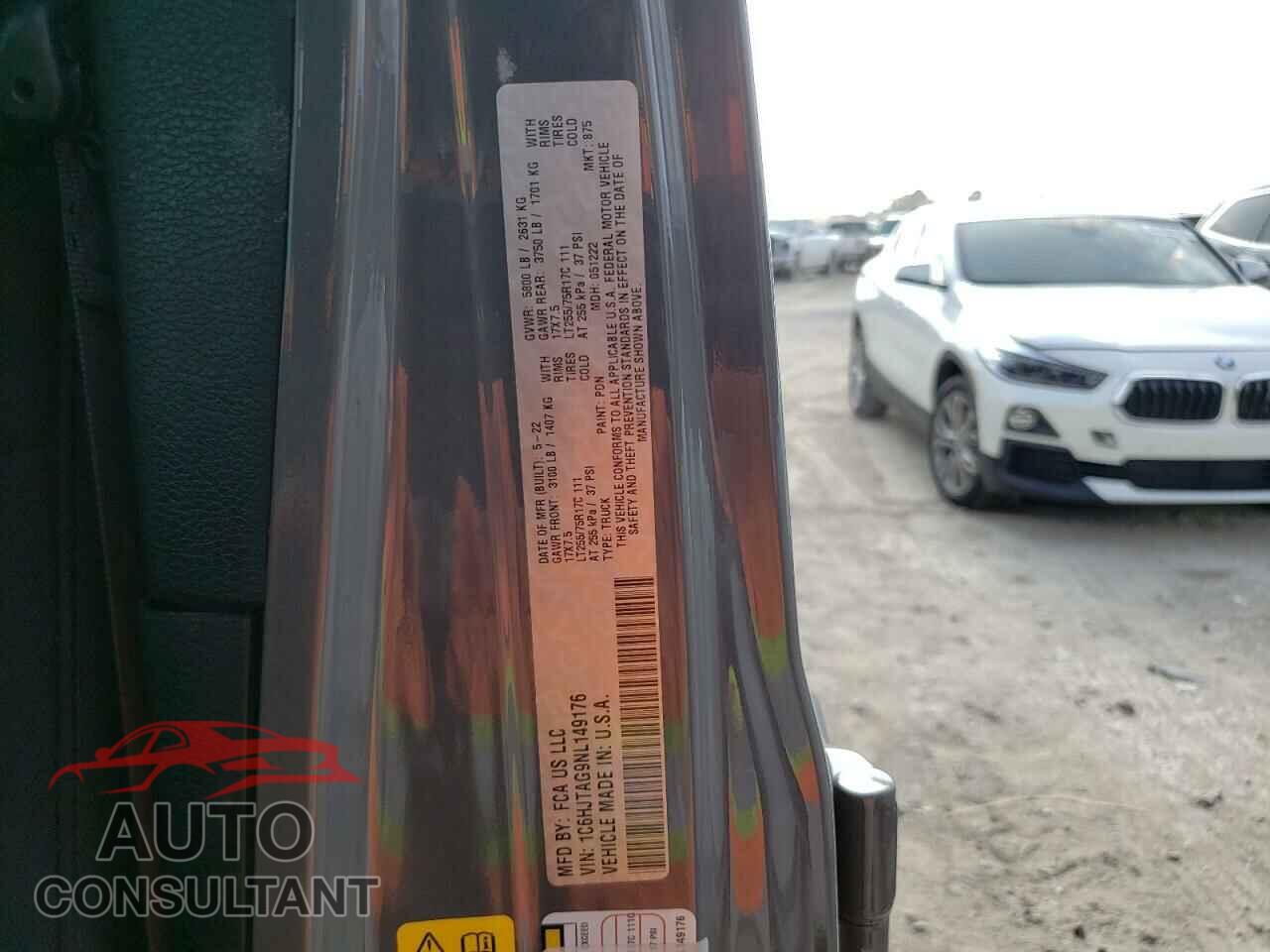 JEEP GLADIATOR 2022 - 1C6HJTAG9NL149176