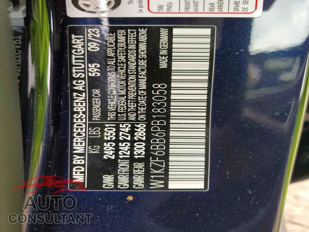 MERCEDES-BENZ E-CLASS 2023 - W1KZF6BB6PB183058