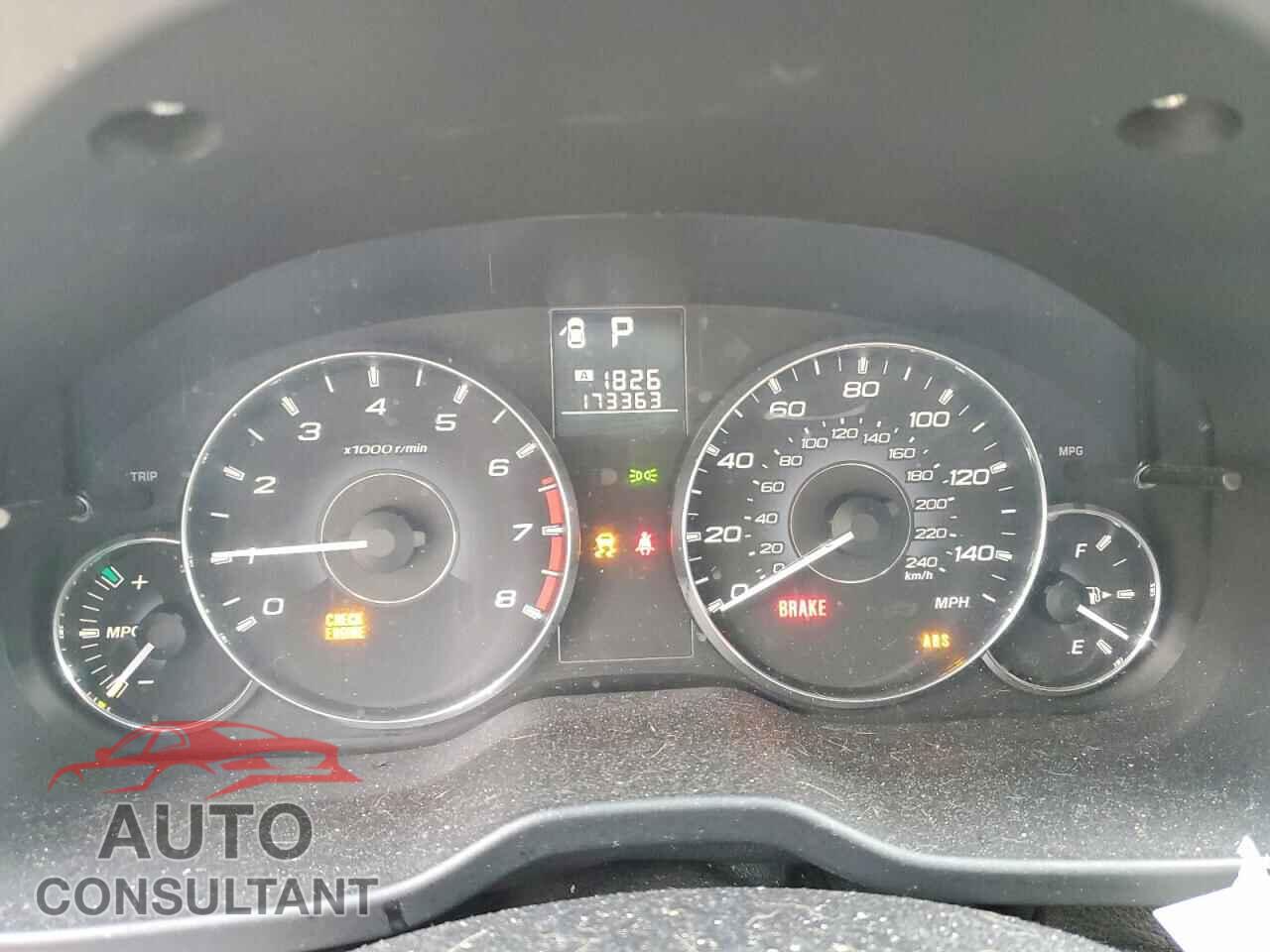 SUBARU OUTBACK 2012 - 4S4BRBAC9C3298159