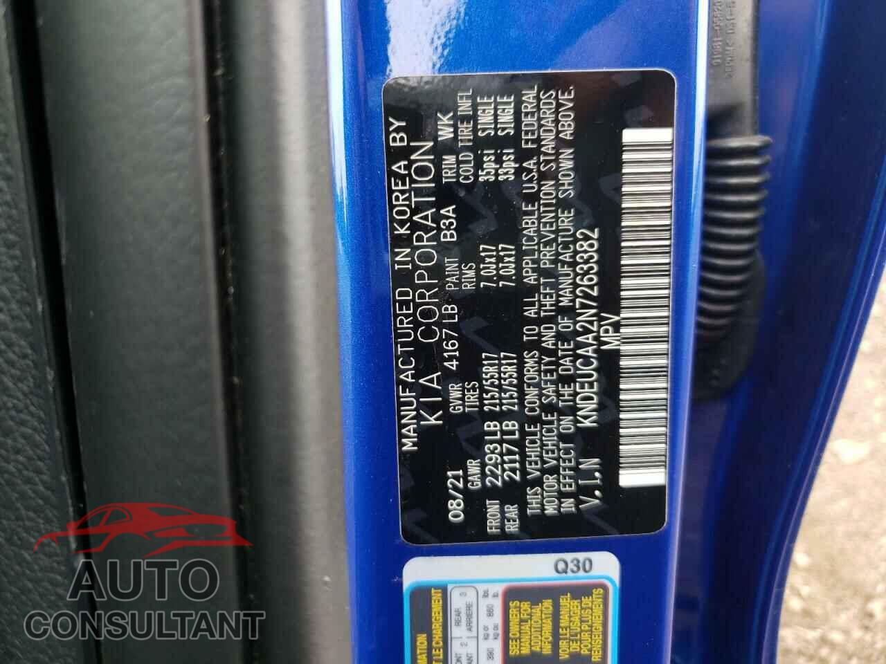 KIA SELTOS 2022 - KNDEUCAA2N7263382