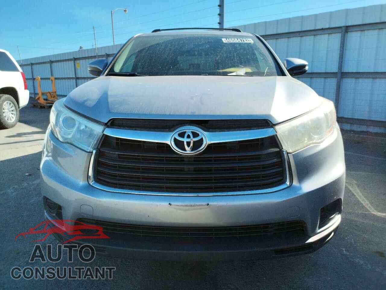 TOYOTA HIGHLANDER 2016 - 5TDBKRFH6GS244330