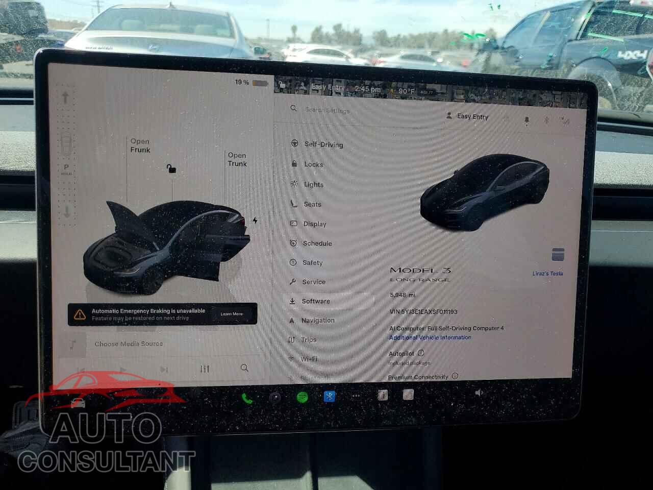 TESLA MODEL 3 2025 - 5YJ3E1EAXSF011193