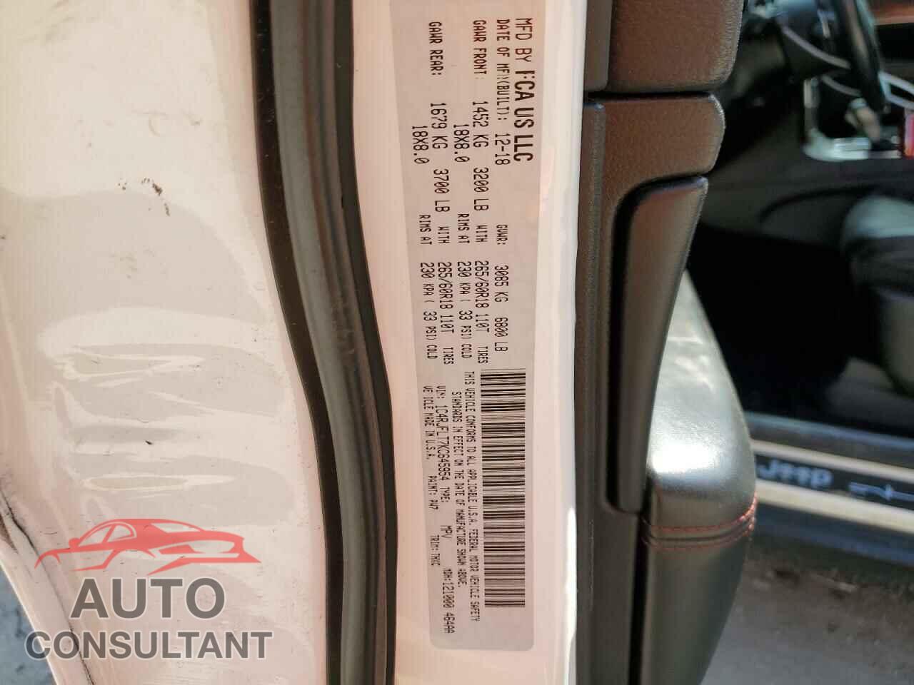 JEEP GRAND CHER 2019 - 1C4RJFLT7KC645954