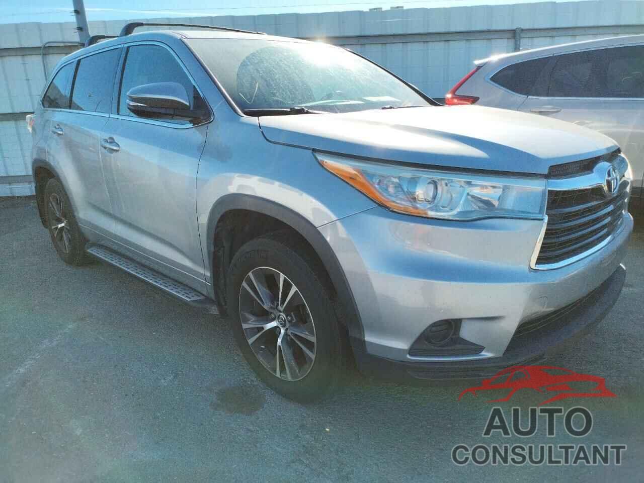 TOYOTA HIGHLANDER 2016 - 5TDBKRFH6GS244330
