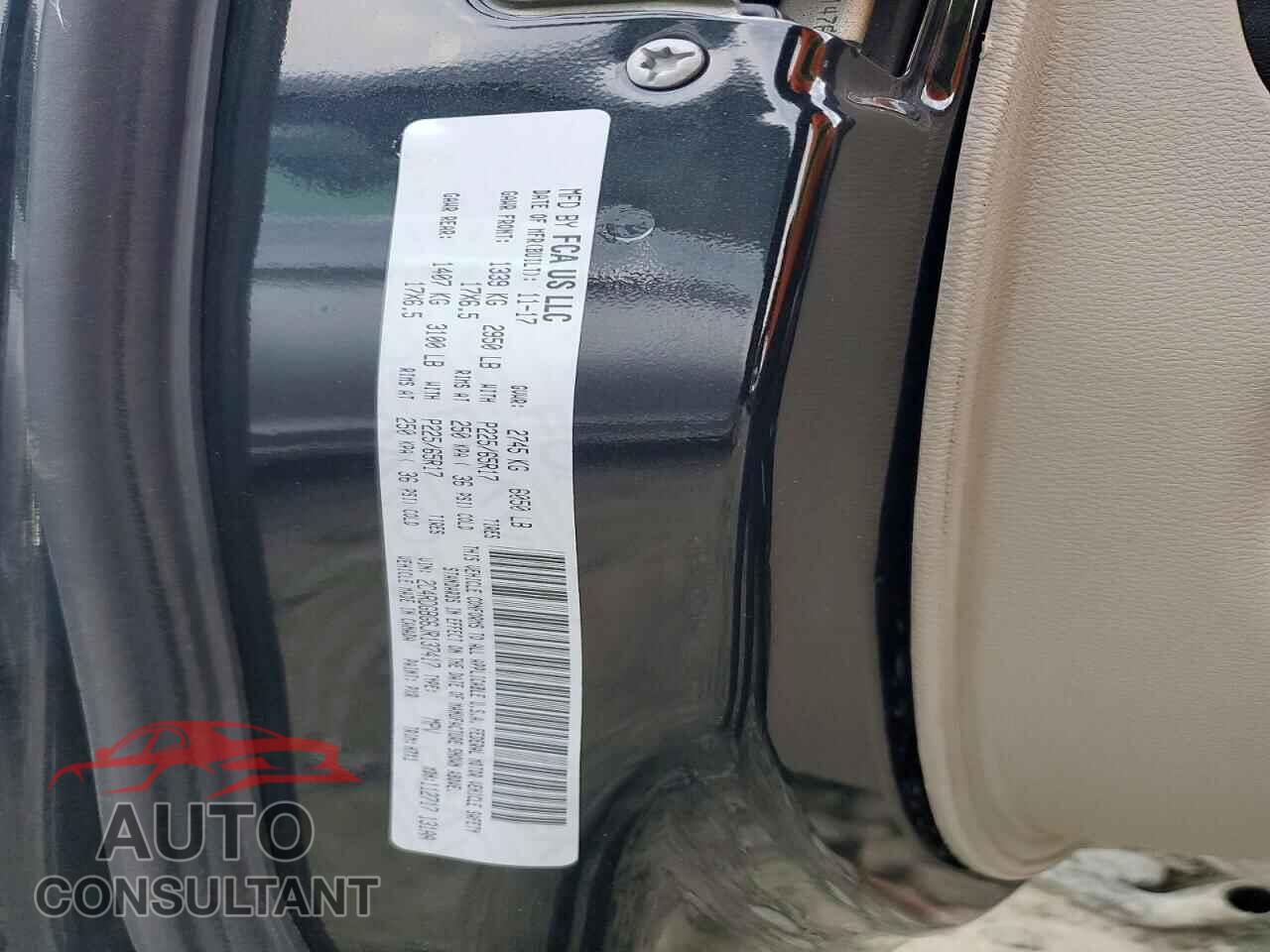 DODGE CARAVAN 2018 - 2C4RDGBG6JR137417