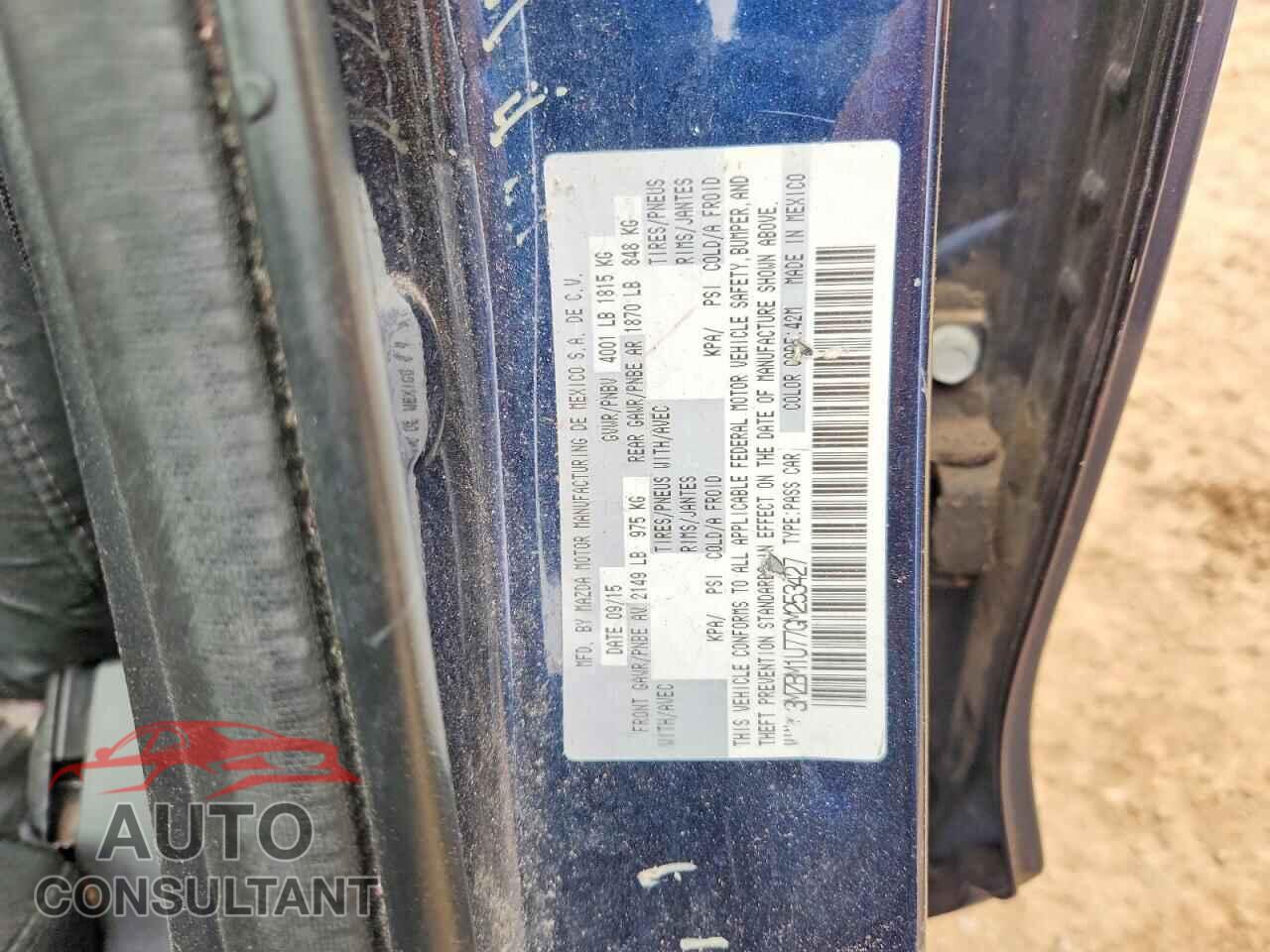 MAZDA 3 2016 - 3MZBM1U77GM253427